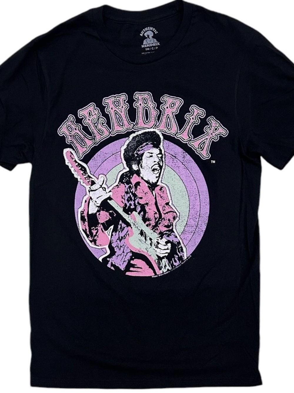Jimi Hendrix Graphic Tee Black Size L‎ NWT Vintage Style Band Shirt Rock Tee